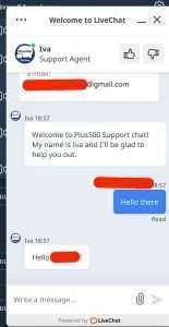 Plus500 Customer Support Online Chat