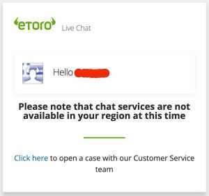 etoro customer support chat ελλαδα
